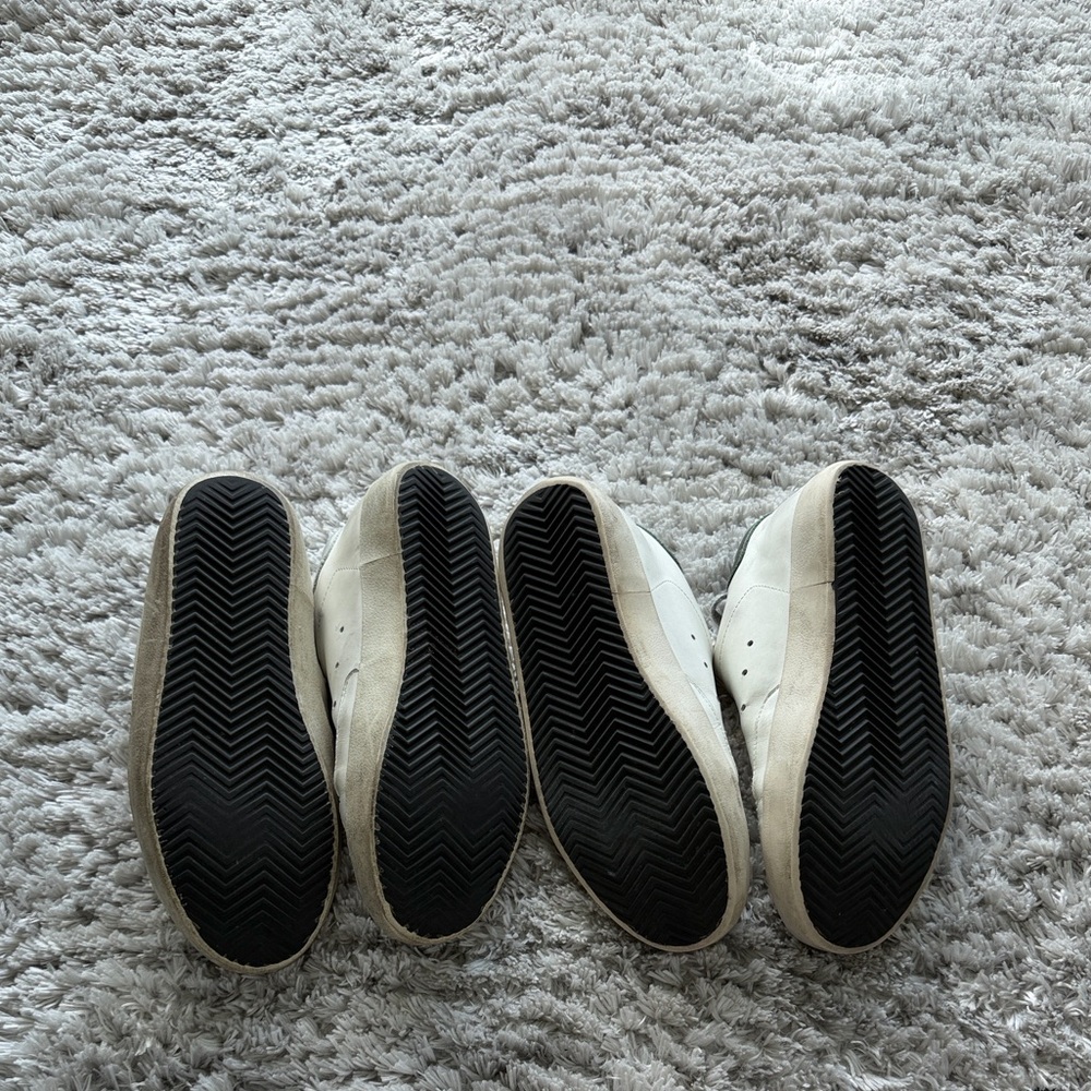 2 Pairs Golden Goose look alike sneakers  – Gold & Pink Glitter - Picture 3 of 5